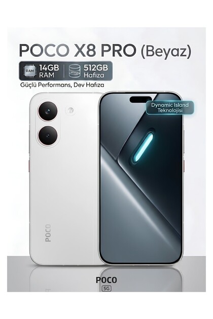 POCO X8 Pro 512 GB 14 GB Ram Beyaz - Fiyatı, Yorumları
