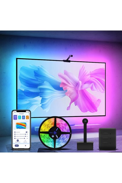 Bandă LED SMART RGB de 3,8 m pentru televizoare de 55-65, Tuya Spacetronik, culori în funcție de sunet
