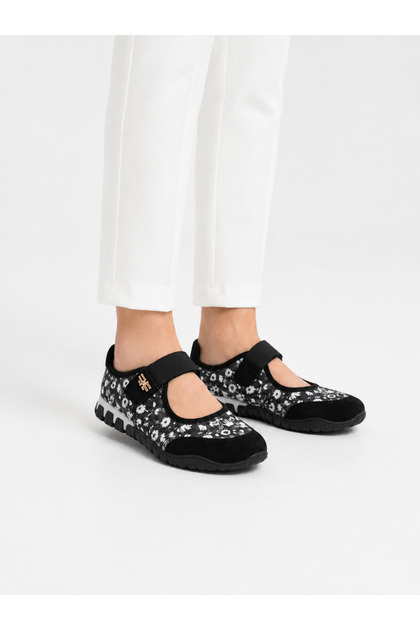 Women's Colorful Sole Velcro Orthopedic Sneaker Walking Shoes