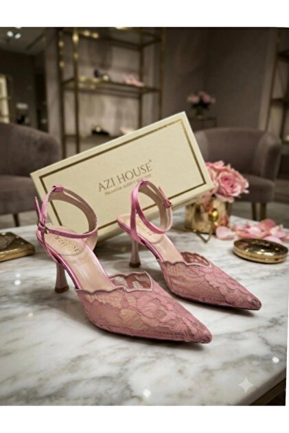 New Season Model Lace-Up Heeled Shoes
