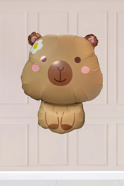 Capybara Foil Balloon Coffee Capybara Shaped Balloon
