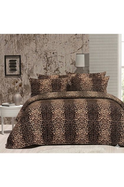 Double Personalized Patterned Quilted Bedspread (with 2 Pillows)