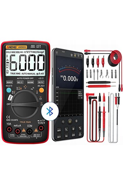 Multimetru Digital Tester Tensiune Curent Rezistență AN9002 PRO