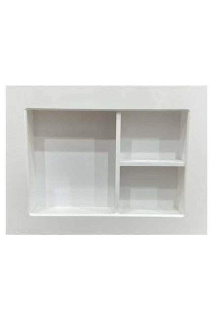 Window AC Cover Shelf with Rear Thermal Insulation to Cover the AC Opening, Air Conditioner Cover with Durable 18mm Thick Wooden Structure