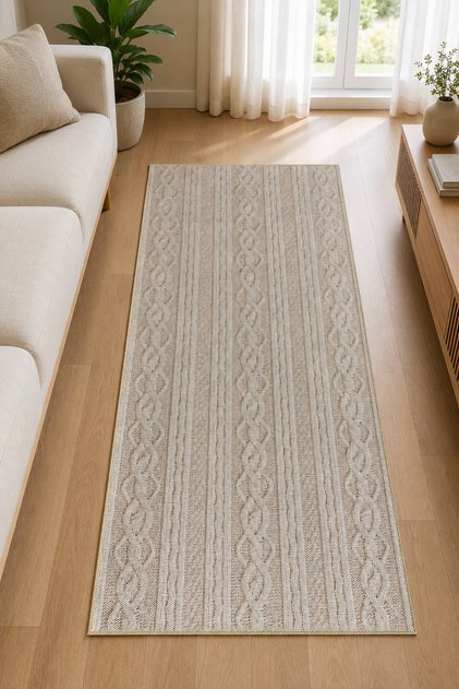 Non-Slip Base Machine Washable Digital Printed Chenille Woven Rug