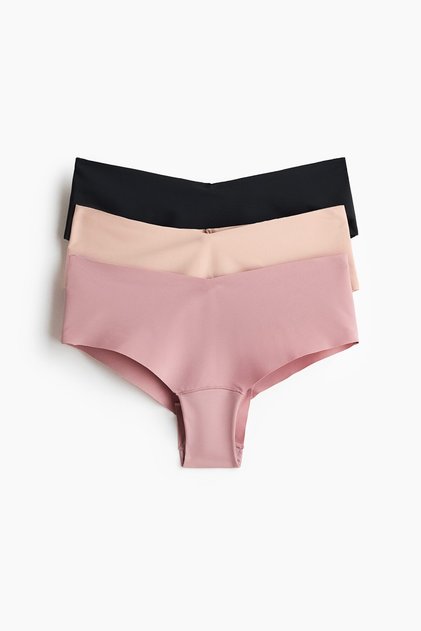 3'lü İz Yapmayan Hipster Külot Lycra®