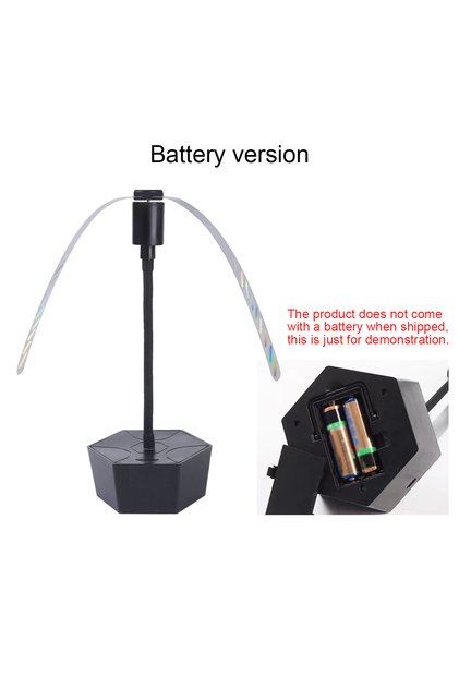 US Battery version Retractable Fly Repellent Fan - USB Rechargeable Battery Powered, Outdoor Party B