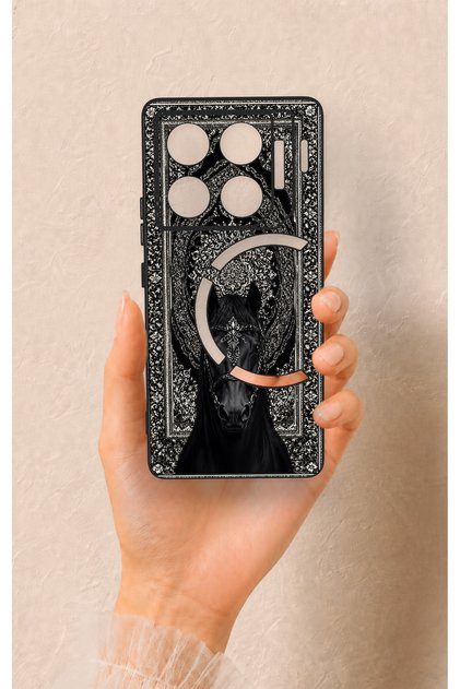 Infinix Gt 20 Pro Compatible Ethnic Horse Figure Patterned Silicone Case