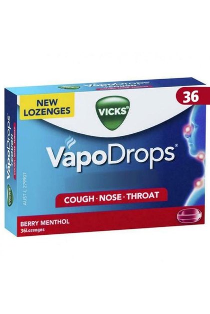 VapoDrops Lozenges with Mint and Berry - 36 Tablets
