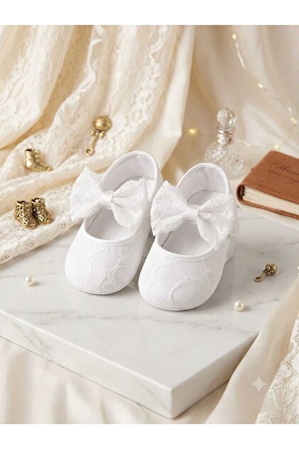 Baby Girls Lace-Up Anti-Slip Soft Sole Booties Shoes