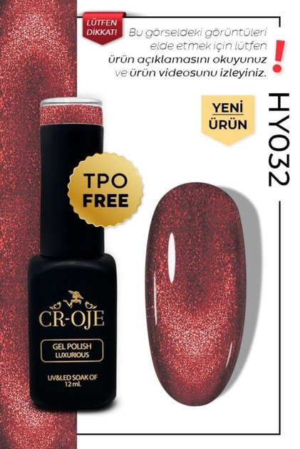 Inci Tanecikli Manyetik Cat Eye / Kedi Gözü- HY032 (12 ML)