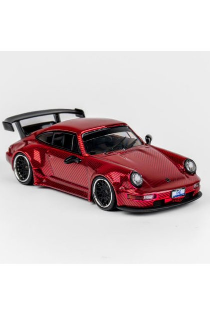 Tpc Porsche Rwb 964 Chrome Carbon Red