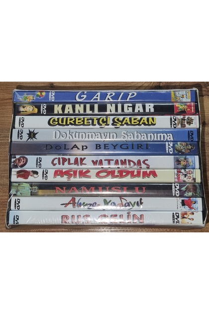 Komedi Filmleri Paketi - 10 Adet Dvd Film - Kutulu, Jelatininde