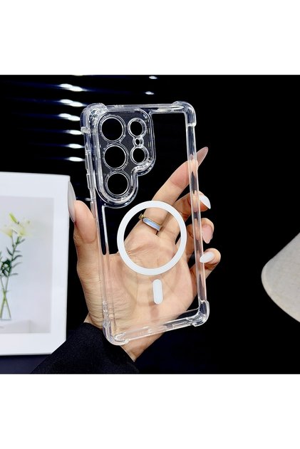 Galaxy S26 Ultra ML-TM-transparent Transparent Bumper Phone Case For Magsafe Samsung S26 S25 S24 S23