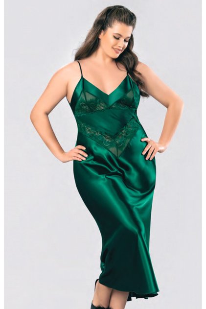 Plus Size Long Satin Nightgown