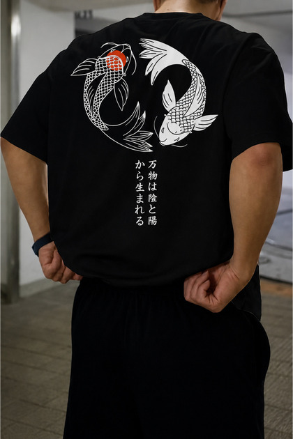 Premium Unisex Printed 100% Cotton Crew Neck Short Sleeve Black T-Shirt
