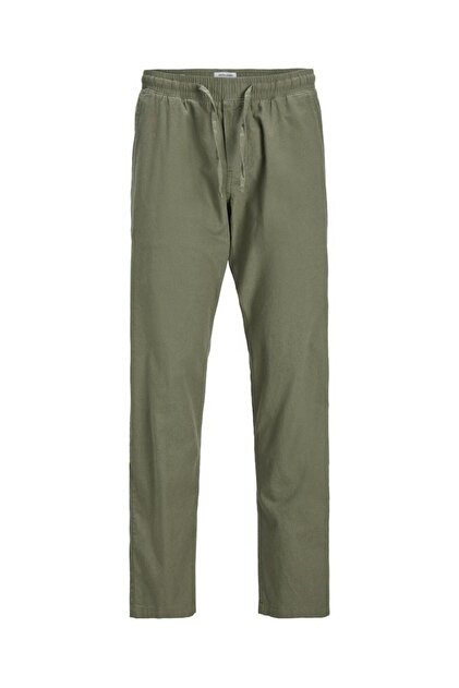 Men's Green Jpstkane Summer Linen Blend Jogger Sn Pants 12248606-Dustyoliv