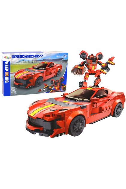 Set de construcție, Mașină sport se transformă în robot