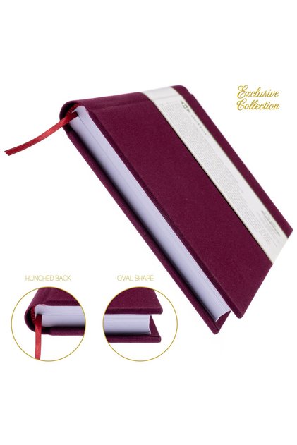 Premium A/5 Unlined Notebook | 100% Handmade with Traditional Hand Binding Technique | Hand Sewing (Thread Sewing) | Special Design | Viscose Fabric with Leather Finish | 150 Sheets (300 Pages)