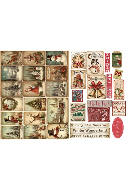 New Year Themed Sticker Set (21X31 cm 1 Set)