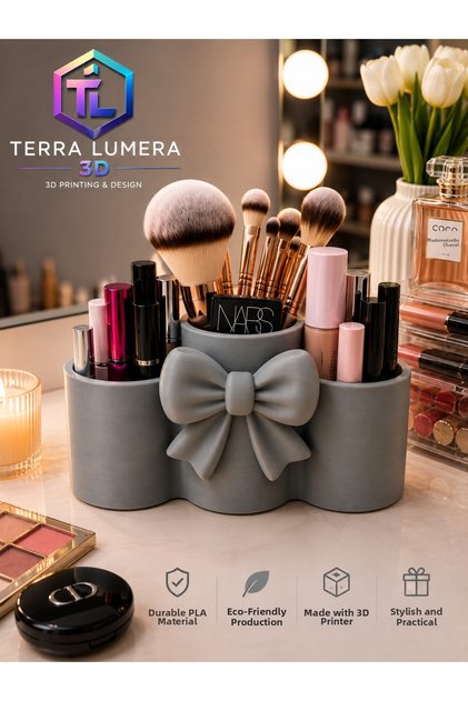 Bowknot Makeup Organizer