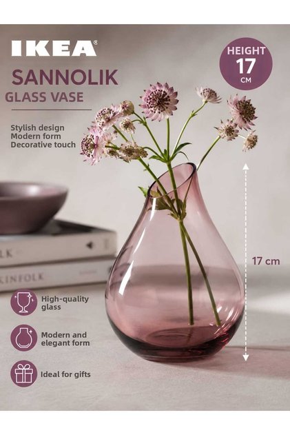 vază decorativă din sticlă suflată sannolik