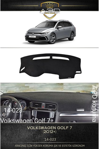Volkswagen Golf 7 (2012+) Dashboard Protection Cover Towel Cover Carpet Protector Front Accessory