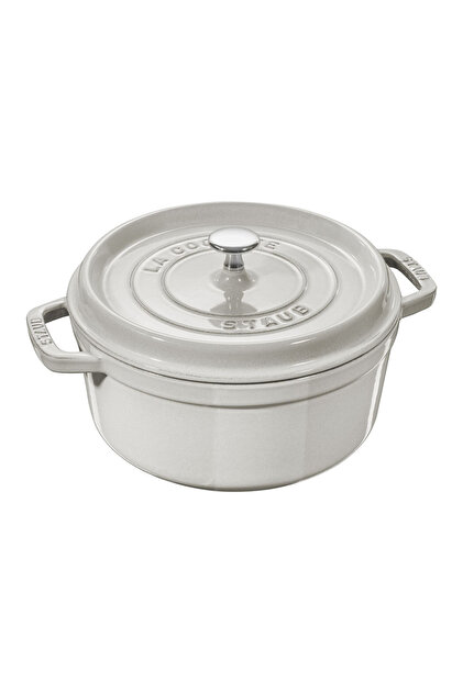 Staub La Cocotte Döküm Tencere, 20 cm | Trüf Beyazı | Yuvarlak