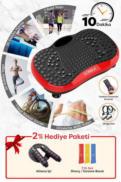 Gomax 3D Titreşimli Egzersiz Aleti Yüksek Hız Tüm Vücut Vibration