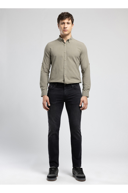Lee Cooper Siyah Erkek Slim Straight Fit Denim Pantolon 262 LCM