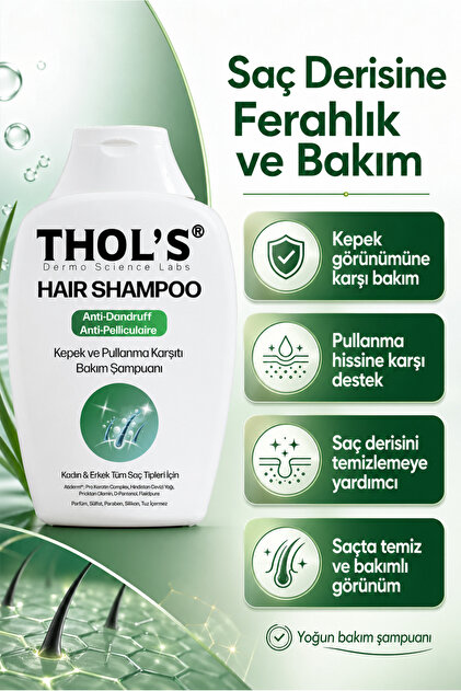 THOLS Kepek ve Pullanma Karşıtı Yoğun Bakım Şampuanı Giderici 300