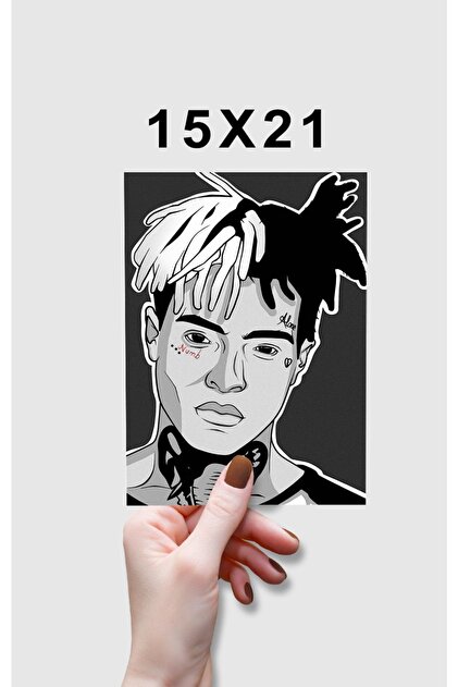 Luna Marissa Fanart Xxxtentacion Poster - Çerçevesiz Kalın Kağıt
