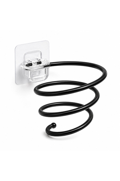 Adhesive Hair Dryer Holder | Bathroom Organizer Hanger Hair Dryer Stand