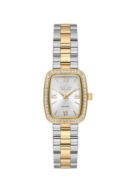 Sapphire Glass Silver - Gold Women's Watch Nc08-29420739-Csms
