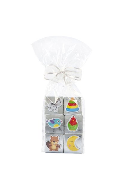 Dekorlu Oyuncak Gümüş Nota 500g - Bebek Çikolatası