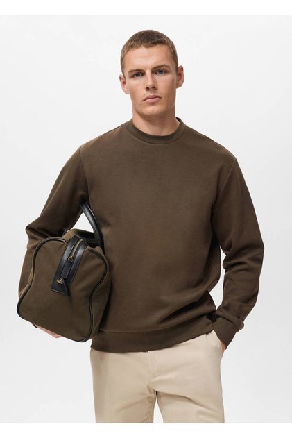 Regular kesim pamuklu sweatshirt