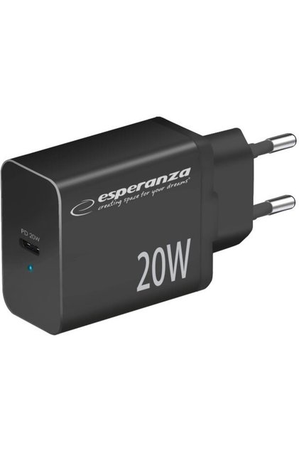 EZC104K ÎNCĂRCĂTOR RAPID DE ALIMENTARE 20W USB-C PD NEGRU