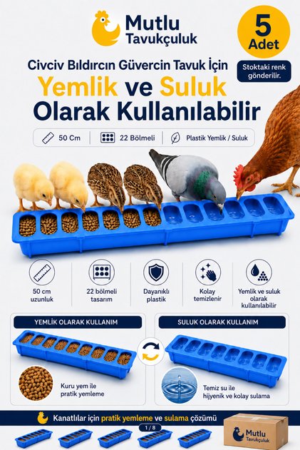 5 Pieces of Chick Feeders Can Be Used as Cakes, Cakes, Chicken Feeders, or Waterers 50 cm