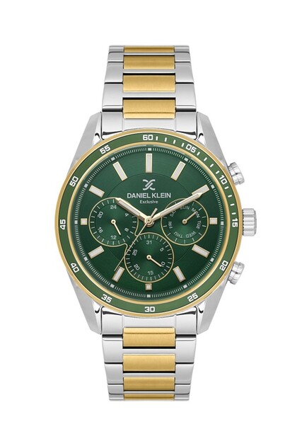 Dk.1.14220-6 Exclusive Functions Active Steel Plated Metallic-Gold Color Men's Wristwatch