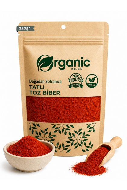 Kırmızı Tatlı Toz Biber 250gr - Katkısız & Doğal