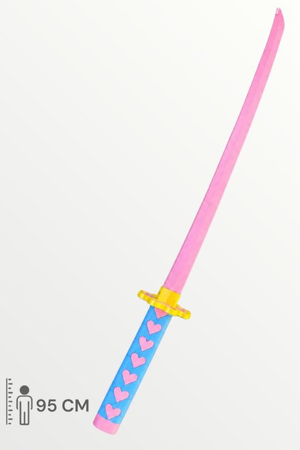 Mitsuri Kanroji Katana Sword Demon Slayer Kılıç 95 cm Katlanabilir Açılıp Kapanabilen Sağlam Plastik