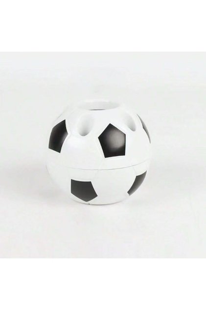 1 Piece 1 Piece of Creative Football-Shaped Pen Holder, Multifunctional Student Office Plastic Pen H