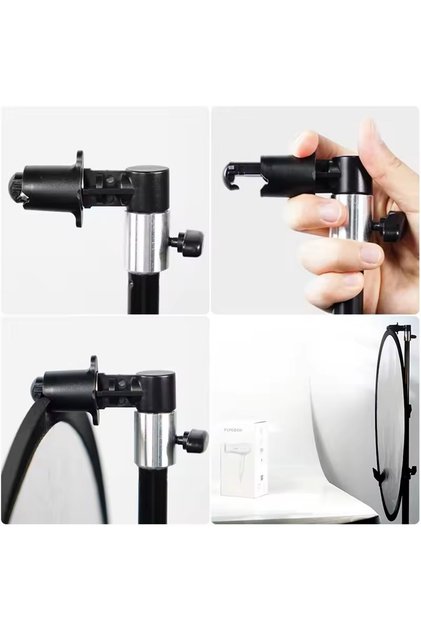 Holder Clip Reflector Holder Clamp 1/4 3/8 Screw Swivel Adapter Light Stand Reflector Clip Photograp