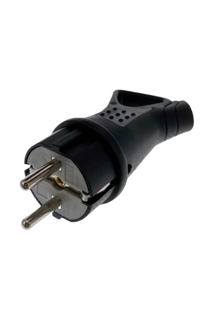 EU Plug 2P Plug High Poer Socket Rubber Waterproof Electrical Grounded EU Connector 16A 250V Indust
