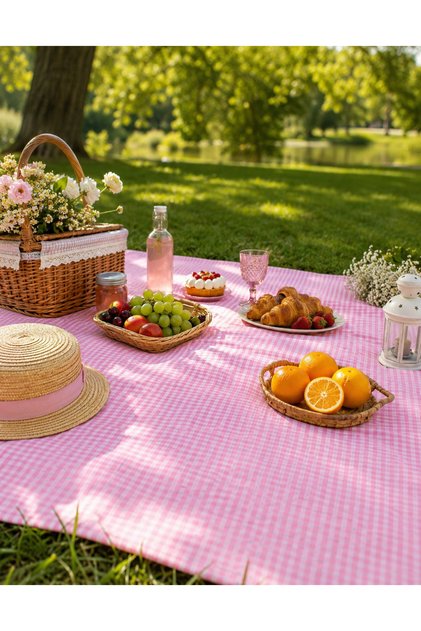 Checkered Tablecloth - Picnic Cover