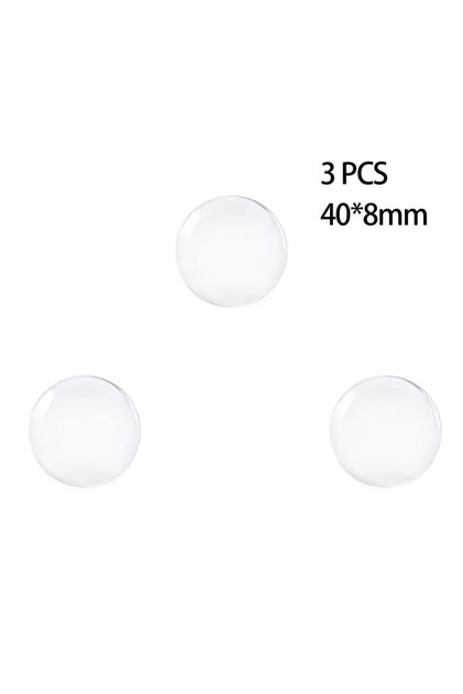 40x8mm transparent-3pc Door Knob Wall Shield Clear Soft Rubber Door Stopper Door Handle Bumper Mute