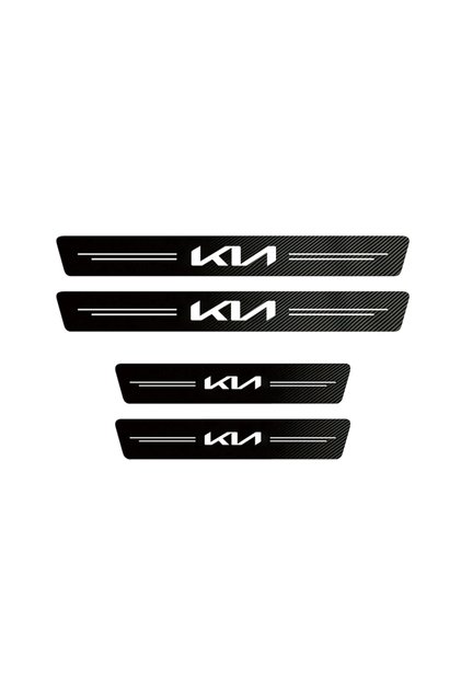 4Pcs Car Door Carbon Fiber Car Door Threshold Protector Stickers Waterproof For Kia Sportage Ceed Pi