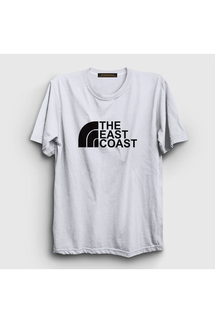 Unisex White Logo the East Coast T-Shirt 503441 Tt