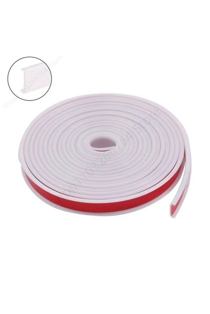16mm 5M White 5M U-Shape Edge Banding Self Adhesive Flexible Furniture Table Chair Edge Protector An
