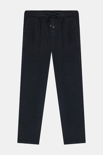SİYAH BORU PAÇA JOGGER SPOR PANTOLON